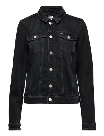 Vivianne Slim Trckr Jkt Cf5281 Dongerijakke Denimjakke Svart Tommy Jeans