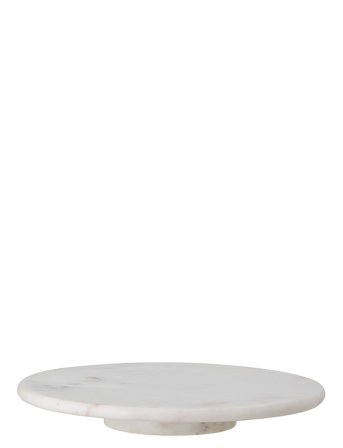Bloomingville Ellin Fad På Drejefod, Hvid, Marmor - White - ONE SIZE