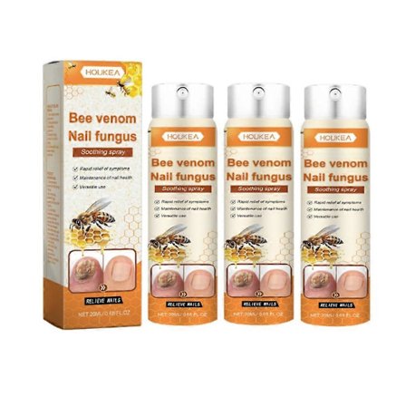 Bee Venom Neglereparasjons Serum, Neglepleieløsning, Naturlig Bee Venom Neglepleiespray, Spray for inngrodde tånegler