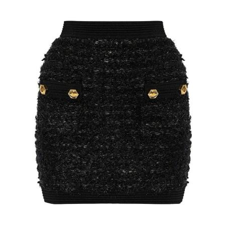Balmain Short Skirts Sort, Dame