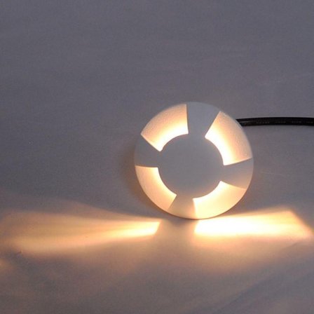 SYNERGY 21 LED Bodeneinbaustrahler ARGOS rund Segment-4 IP67 ww