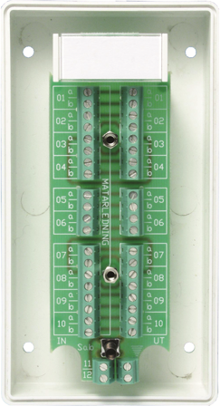Alarmtech Fatum Modul Alarmboks 10 par, med sabotagekontakt Skrue/skrue, Alarm & sikkerhed