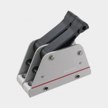 Rope Clutch Easylock 1, double, for Ø6 - 10 mm line, grey