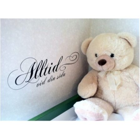 Alltid vid din sida Väggord Väggtext