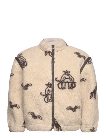 Copenhagen Colors | Printed Teddy Jacket W. Removable Sleeves | 122