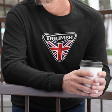 Triumph klassisk motorcykel logga Sweatshirt