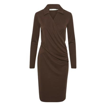 InWear Veda Collar Kjole Brun, Dame