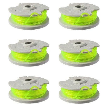 6 st Nylon Trådspolar WA0014 för Worx Grästrimmer Gräsklipparspolar