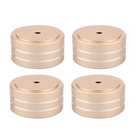 4x Aluminium Hifi Højttaler Fødder/pude For Støddæmper For Støddæmper For Støddæmper