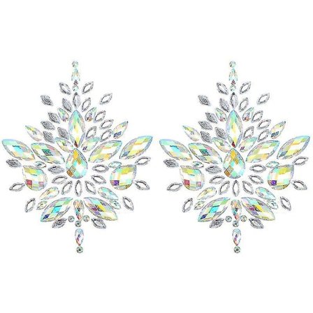1 Pair Nipples Pasties Body Stickers Breast Jewels Stickers Body Glitter Decals