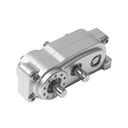 313 mm:n akseliväli metallirungon case , joka sopii 1/10 Rc-telaketjuauton osiin, hopea