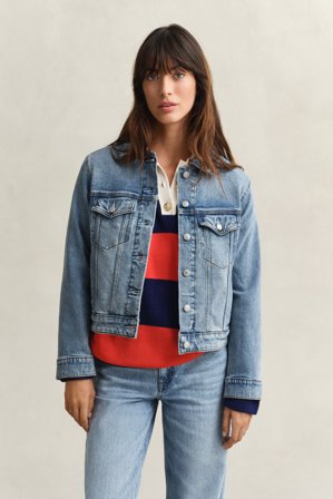 GANT Damen Trucker Jeansjacke (M) Blau