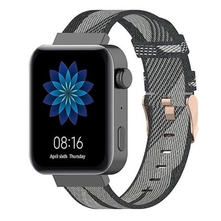 18mm Randvävd Nylon Armbandsur Klockarmband För Xiaomi Mi Watch, Garmin Vivomove 3s / Vivoactive 4s HNT
