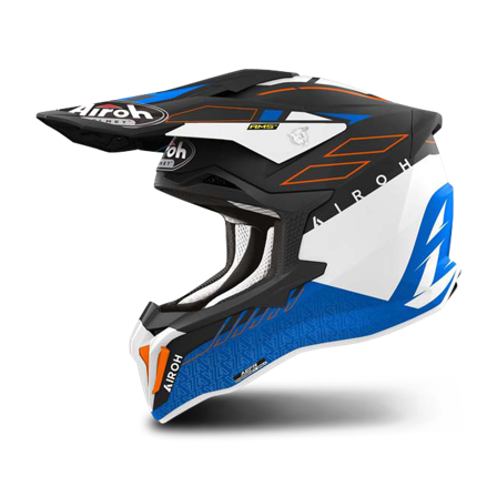 Cască Motocross AIROH Strycker Skin albastru mat S