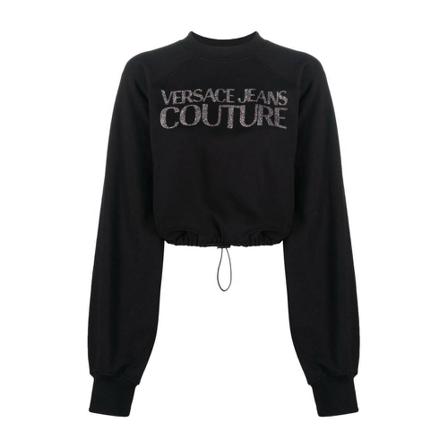 Versace Jeans Couture, Sweatshirts Zwart, Dames, Maat:XS