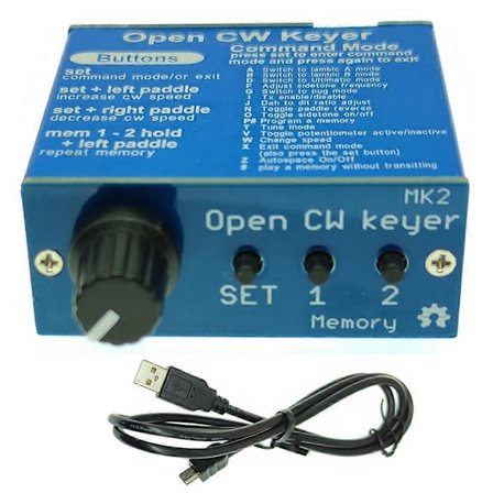 Open CW Keyer MK2 KIT med Metallhölje CW Keyer MK2 KIT CW Hastighet Justerbar Från 1 till 999 WPM