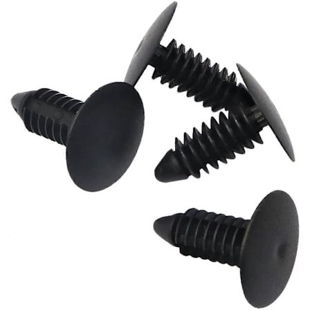 4 Stötfångarpluggar Täcker Främre Registreringsskyltshål, Nytt 6-7mm Hål