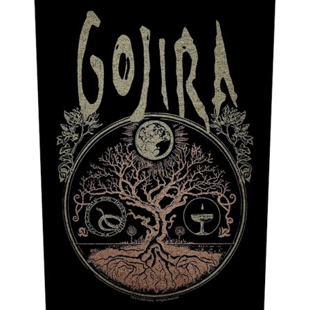 Gojira Tree Of Life Sy-på-lapp En Storlek Svart/Brun/Rosa