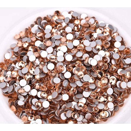 576 stk. limfiks flade bagsiden rhinestones glas diamanter ædelstene til neglekunst håndværk dekorationer tøj sko