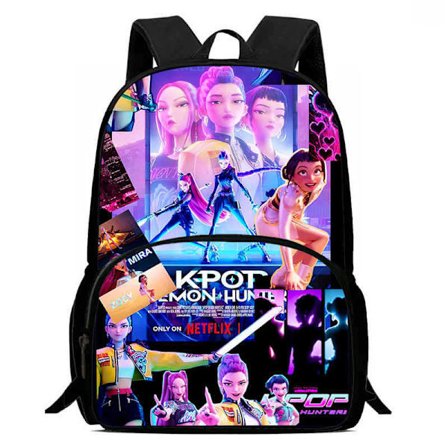 K-Pop Demon Hunter Rygsæk Skuldertaske Madkasse Penalhus Skolerygsæk-FF- TDKH003