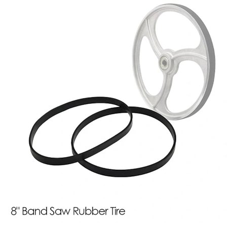 2 stk. 8 Båndsav Gummidæk Træbearbejdning Reservedele Til 1400mm 1425mm Draper Einhell Scheppach Hbs20 Båndsav Rullehjul