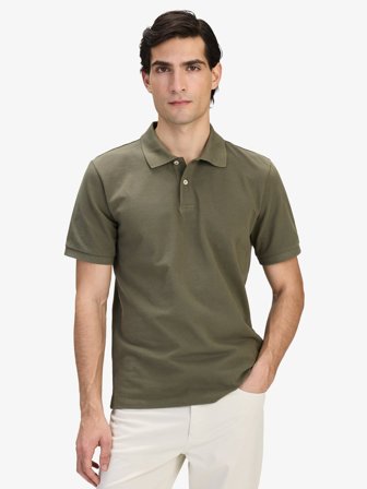 John Henric Men's Grünes Jersey-Poloshirt Baumwolle Size XXL