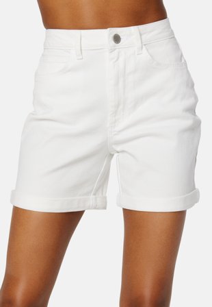 VILA Jo HW Color Shorts White Denim Klær