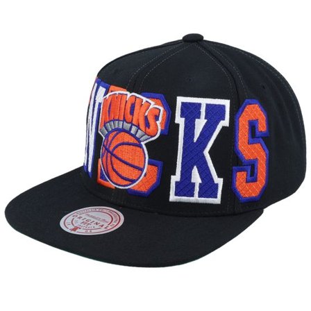 Mitchell & Ness - NBA Svart snapback Keps - New York Knicks Varsity Bust Black Snapback @ Hatstore