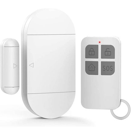 Døralarm, med 130dB høy sirene, trådløs magnetisk dør- og vindusalarm for dører, vinduer og skap