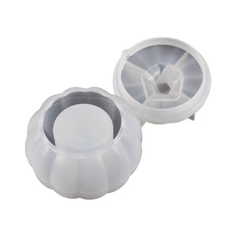 3D Græskar Krukke Resin Form Opbevaringsboks med Låg Silikoneforme Opbevaringsbeholder DIY Krystal Epoxy Form Smykkefremstilling