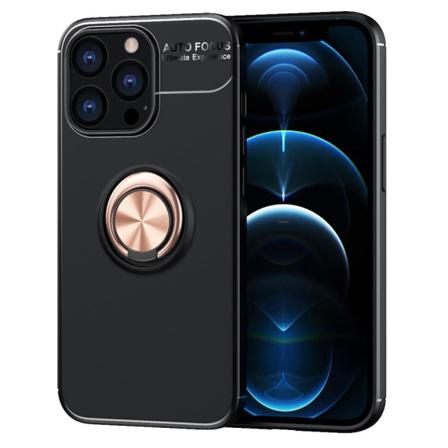 Iphone 13 Pro - Ring Skal - Svart/roséguld