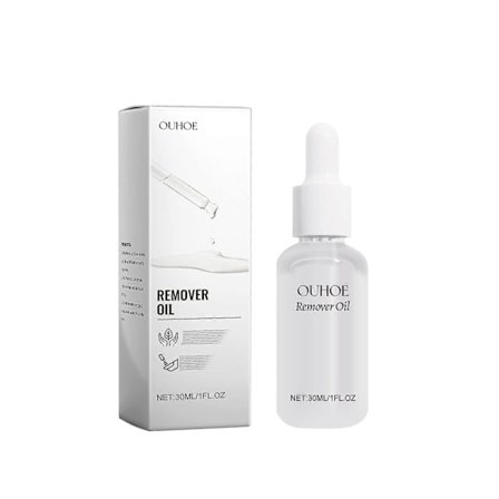 Skånsom neglelakfjerner med acetone og xanthangummi - 30 ml neglelimopløser for nem neglepleje