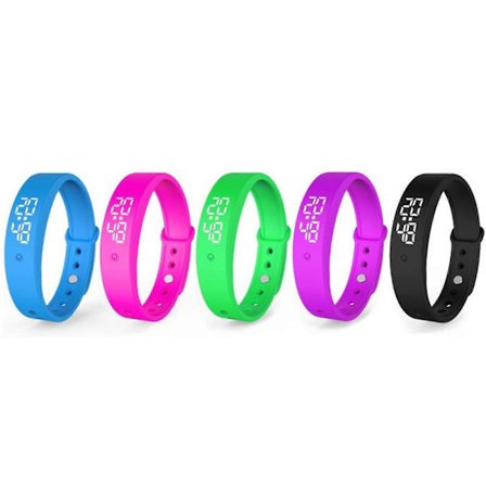 Vibrationsvækkeur, vibrerende alarm med nedtællingsur, vandtæt vibrationsalarm påmindelsesur, personlig alarm grøn