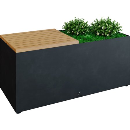 Ofyr Herb Garden Bench Black' - 'Svart
