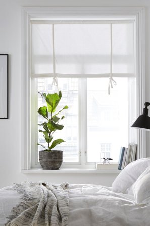 &Home - Laskosverho puolipanamaa - Valkoinen - Jouluverhot - 100 - - Homeroom