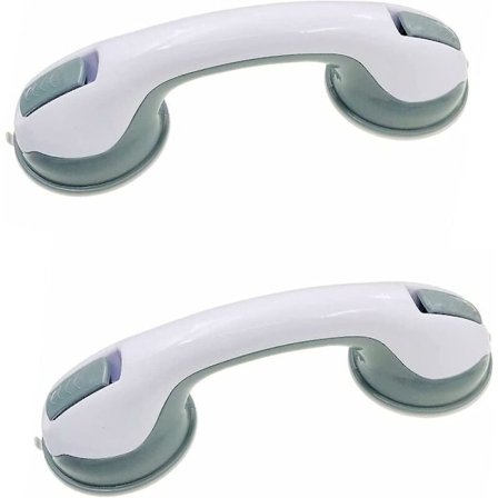 Sugkoppergreb til badeværelse, støttegreb til badeværelse med stærk sugkop, greb til handicappede badekar, sikkerhed