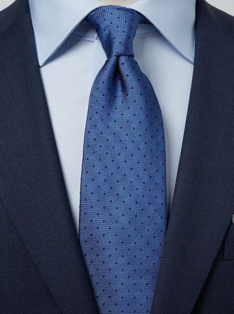 John Henric Men's Blue Dot Tie Size 8