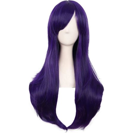 70cm/ 28 tum Lång Lockig Dam Curl Anime Kostym Peruker