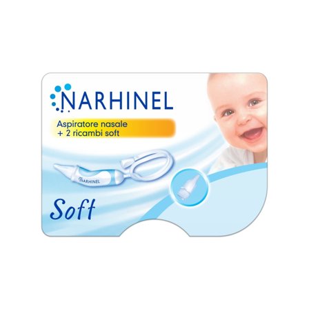 Narhinel Aspiratore Nasale Neonati E Bambini Soft Con 2 Ricambi