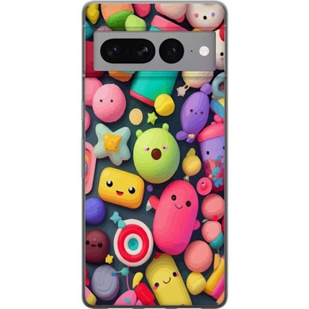 Kompatibelt Mobilskal till Google Google Pixel 7 Pro Roliga figurer