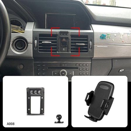 Mobilholder for Mercedes GLK (X204) 2008–2012 – Uten boring, Komplett Monteringssett