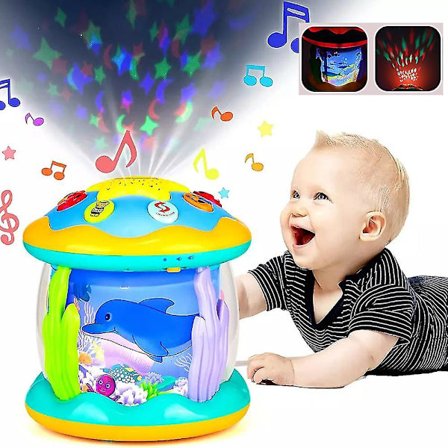 Osean Rotary Musikalsk Leke Barn Lys Opp Magetid Baby Leke Jente Gutt