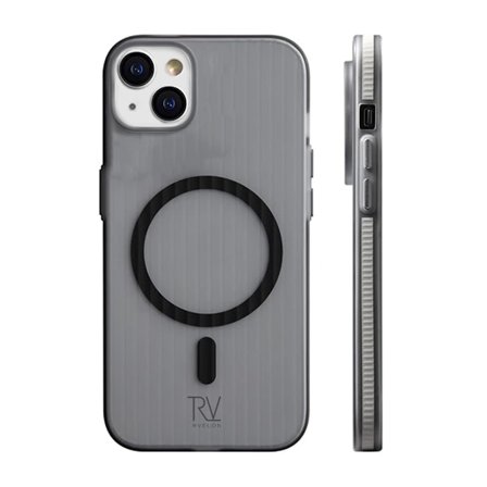 iPhone 13/14 Mobilskal Korrugerad med Magsafe Rvelon - Grå