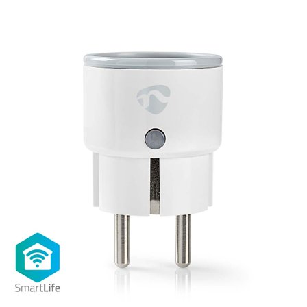 SmartLife Smart Plug | Wi-Fi | Effektmåler | 2500 W | EU stik / Type F (CEE 7/7) | -10 - 40 °C | Android / IOS | Hvid