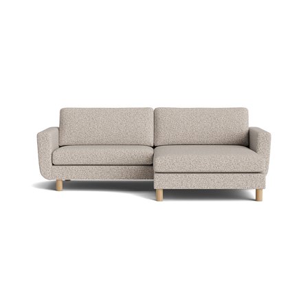 Haven chaiselong sofa, vendbar | bred chaiselong - Puente Lys Greige - 245x150x86 - Sofa, chaiselong