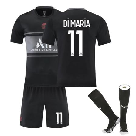 Paris 2 Borta Fotbollströja Set-svart L