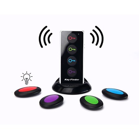 Trådløs nøglefinder, en til fire anti-tabt genstandsfinder til hjemmet