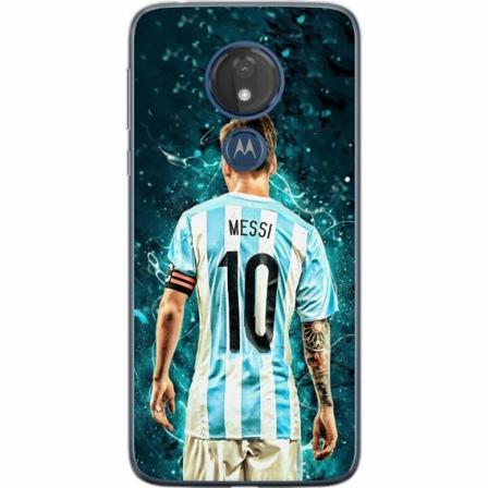 Motorola Moto G7 Power Genomskinligt Skal Messi