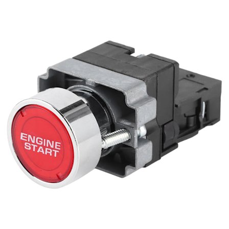 Tändningslås Motorstartare 12V 10A LED Biländringsknapp OneKey Start Push