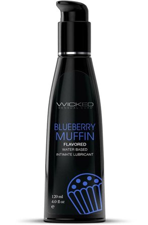 Wicked Aqua Blueberry Muffin Lube 120ml Glidmedel med smak - Blushme.se